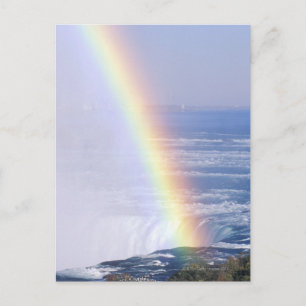 Rainbow Over Niagara Falls, New York Postkarte