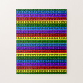 Rainbow Pagan Pentagramme