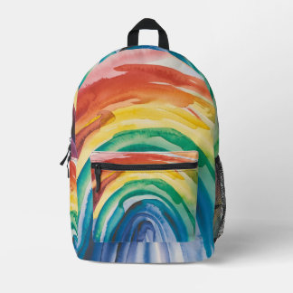 Rainbow Paint Bedruckter Rucksack