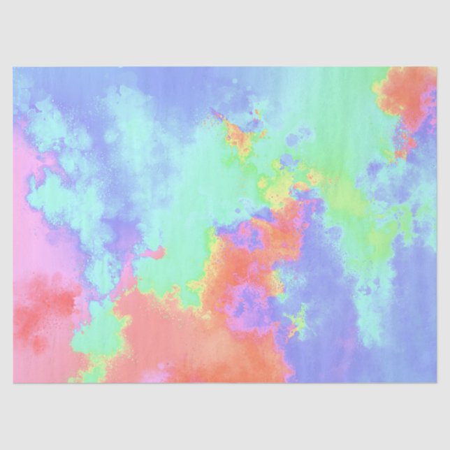 Rainbow Paint Spritzer Seidenpapier (Vorderseite)