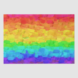 Rainbow Paint Strokes Seidenpapier