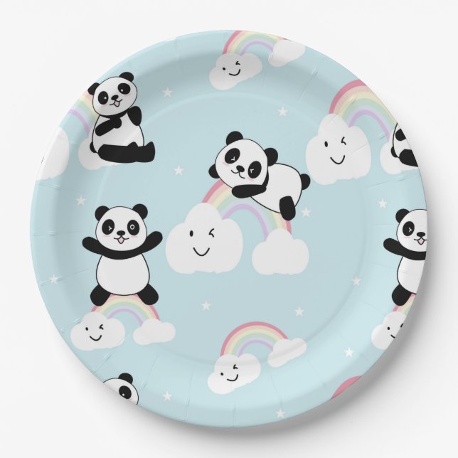 Rainbow Panda Paper Teller (Vorderseite)