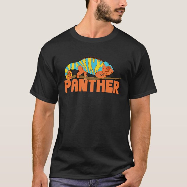 Rainbow panther chameleon reptile lover for a Herp T-Shirt (Vorderseite)