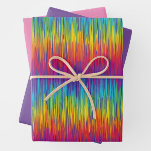 Rainbow-Papier Geschenkpapier Set