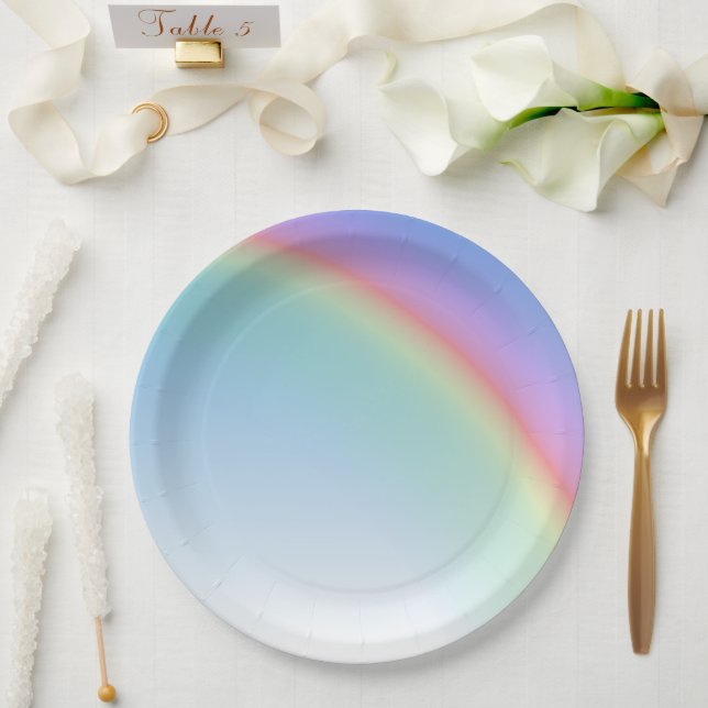 Rainbow Pappteller (Hochzeit)