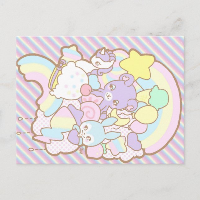 Rainbow Parade Postkarte (Vorderseite)