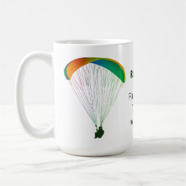Rainbow Paraglider Grafik-Souvenir mit Ihrem Text Kaffeetasse