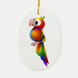 RAINBOW PARROT KERAMIKORNAMENT