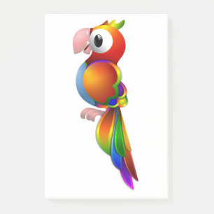 RAINBOW PARROT POST-IT KLEBEZETTEL