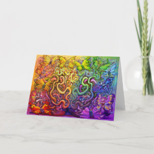 Rainbow-Party-Karte Karte