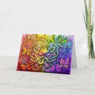 Rainbow-Party-Karte Karte