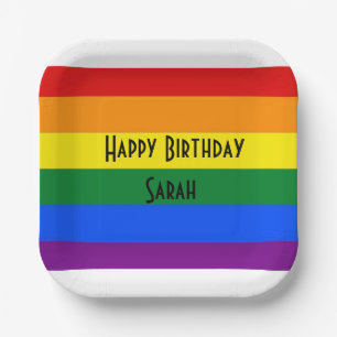 Rainbow-Party-Papierplatte Pappteller