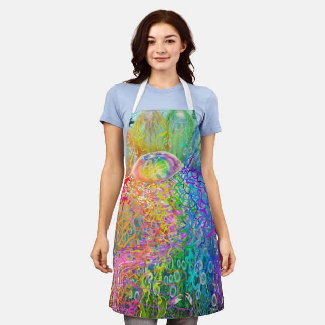 Rainbow-Party-Schürze Schürze (Getragen)