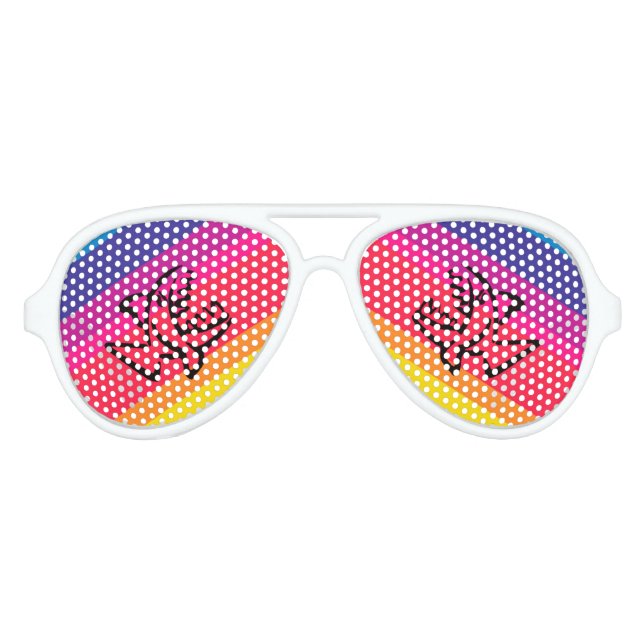 Rainbow Partybrille (Vorderseite)