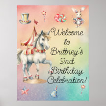 Rainbow Pastel Animals 2. Geburtstag Party Willkom