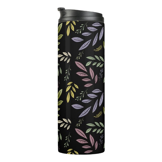 Rainbow Pastel Boho Chic Naturliebhaber Thermosbecher (Nach rechts gedreht)