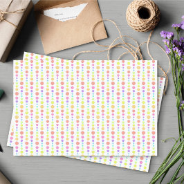 Rainbow Pastel Dots Muster Seidenpapier