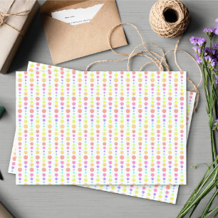 Rainbow Pastel Dots Muster Seidenpapier