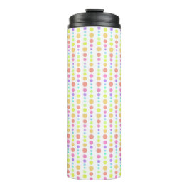 Rainbow Pastel Dots Muster Thermosbecher