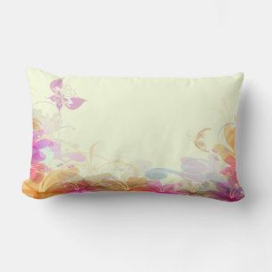 Rainbow Pastel Florals Lendenkissen