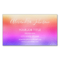 Rainbow Pastel Foil Business Beruflich