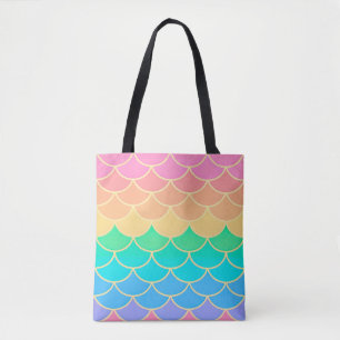 Rainbow Pastel Mermaid Tasche