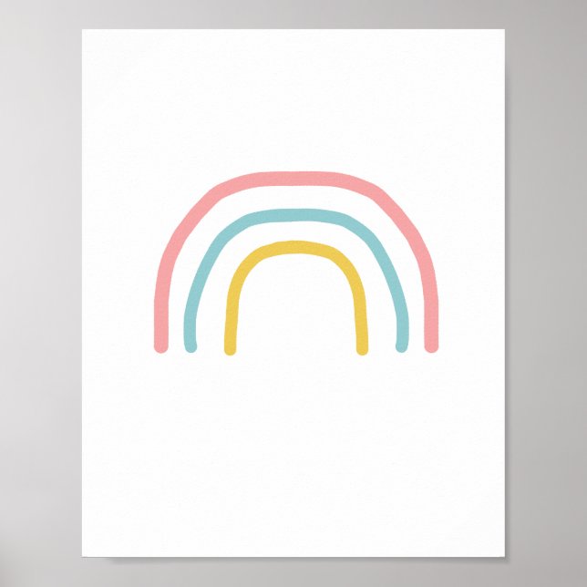 Rainbow Pastel Painting Poster (Vorne)