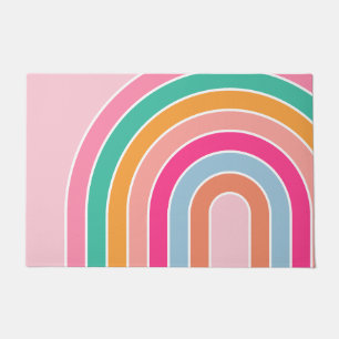 Rainbow Pastel Pink Fußmatte
