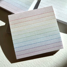 Rainbow Pastel Strips Notes - Multicolor