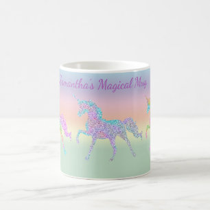 Rainbow Pastel Unicorn Café Mug