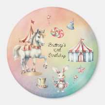 Rainbow Pastel w Animals 10. Geburtstagsparty