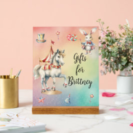 Rainbow Pastel w Animaux Cadeaux d'anniversaire