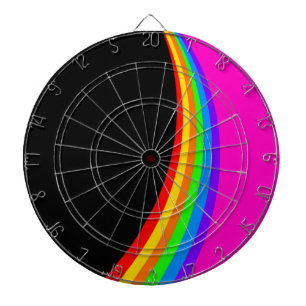 RAINBOW PATTERN DARTSCHEIBE