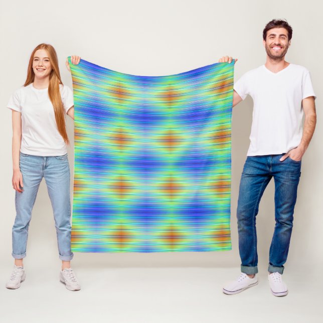 Rainbow Pattern Fleecedecke (Beispiel)