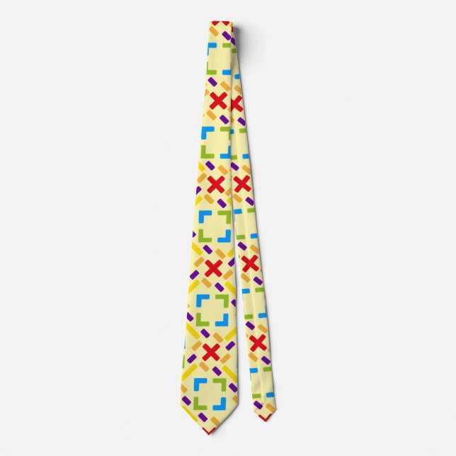Rainbow Pattern graphical pattern  Krawatte (Vorderseite)