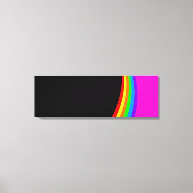RAINBOW PATTERN LEINWANDDRUCK (Vorderseite)
