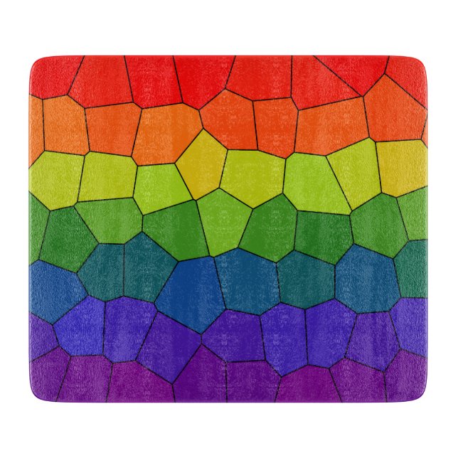 Rainbow Pattern Schneidebrett (Vorderseite)