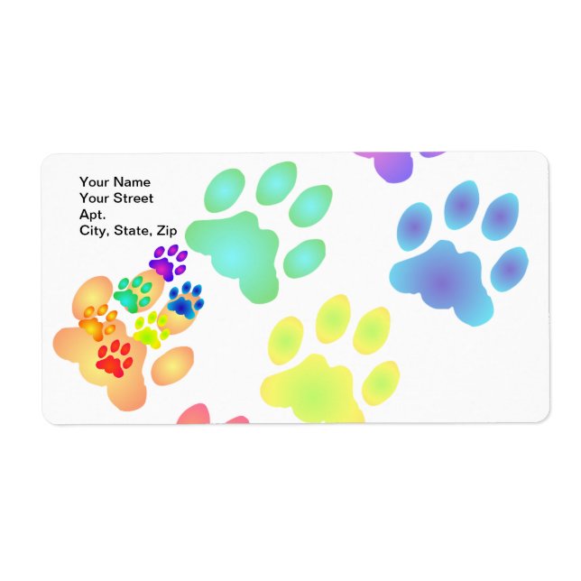 Rainbow Paw Prints (Vorne)