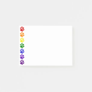 Rainbow Paws Post-it Klebezettel