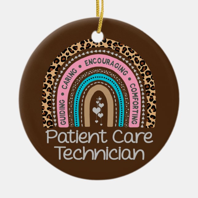 Rainbow PCT Tech Nurse Keramik Ornament (Vorne)