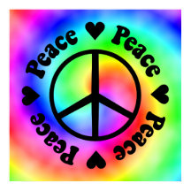 Rainbow Peace & Liebe Poster