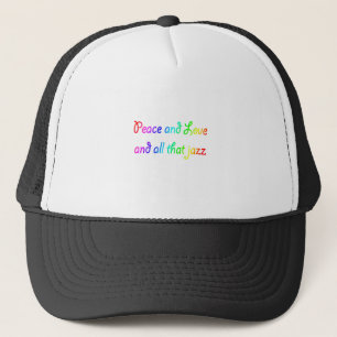 Rainbow Peace Liebe und alles, was Jazz Truckerkappe