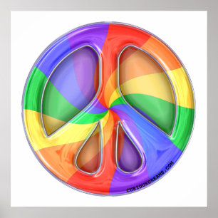 Rainbow Peace Poster