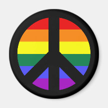 Rainbow Peace Sign Design