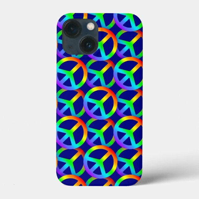 Rainbow Peace Sign Phone Case (Rückseite)