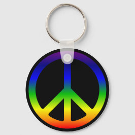 Rainbow Peace Symbol Schlüsselanhänger