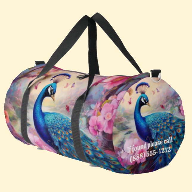 Rainbow Peacock Large Duffel Bag Duffle Bag (Von Creator hochgeladen)