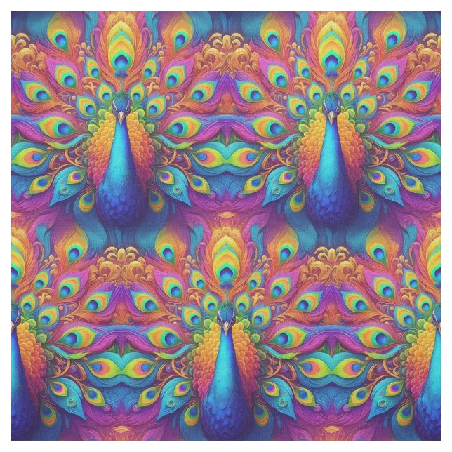 Rainbow Peacock Stoff (Muster)