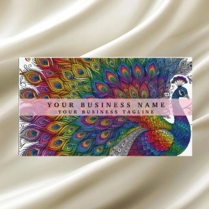 Rainbow Peacock Visitenkarte