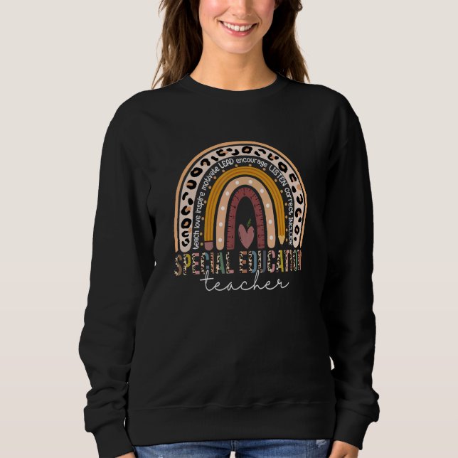 Rainbow Pencil Dream Außergewöhnliche Bildung Team Sweatshirt (Vorderseite)